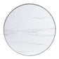 ACME Abilene Nesting Cocktail 2 Pc Sets, Faux Marble & Mirrored Silver Finish FredCo