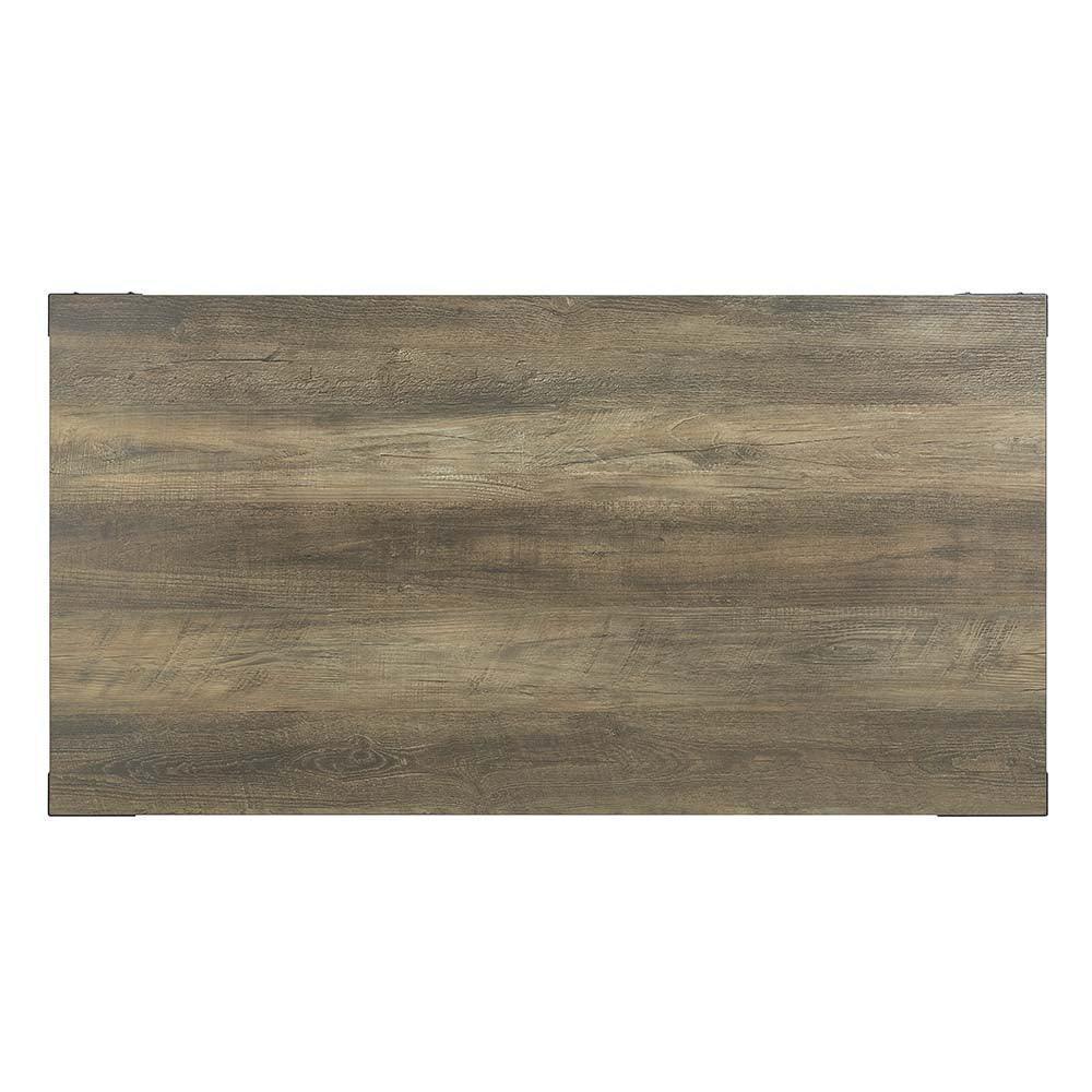 ACME Abiram Coffee Table, Rustic Oak Finish FredCo