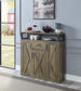 ACME Abiram Server, Rustic Oak Finish FredCo