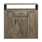 ACME Abiram Server, Rustic Oak Finish FredCo
