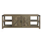 ACME Abiram TV Stand, Rustic Oak Finish FredCo