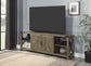 ACME Abiram TV Stand, Rustic Oak Finish FredCo