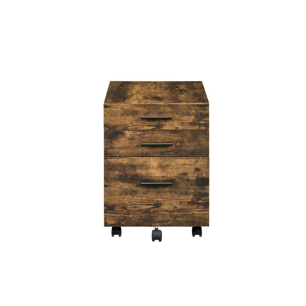 ACME Abner File Cabinet, Weathered Oak FredCo