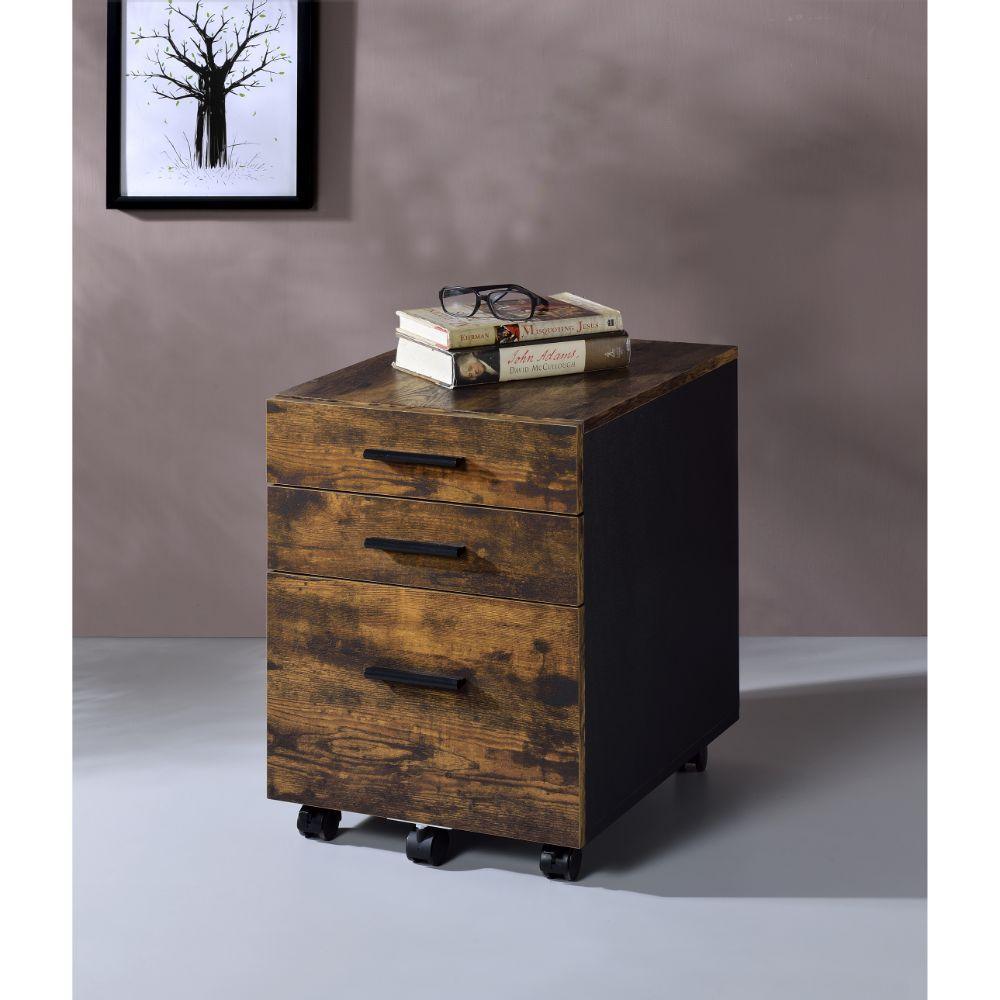ACME Abner File Cabinet, Weathered Oak FredCo