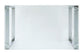 ACME Abraham Dining Table, Clear Glass & Chrome Finish FredCo