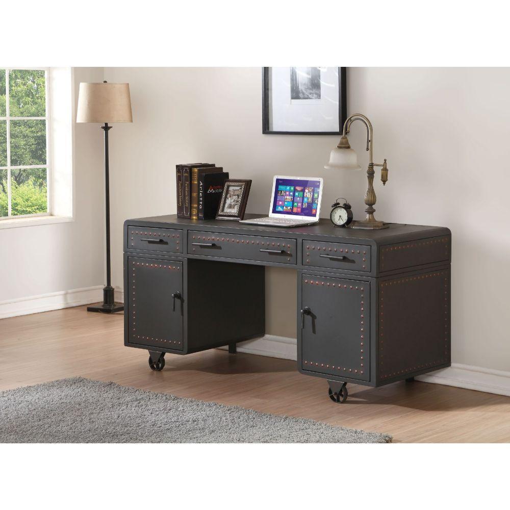 ACME Actaki Desk, Sandy Gray 92430 FredCo