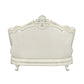 ACME Adara Loveseat w/5 Pillows, White PU & Antique White Finish FredCo