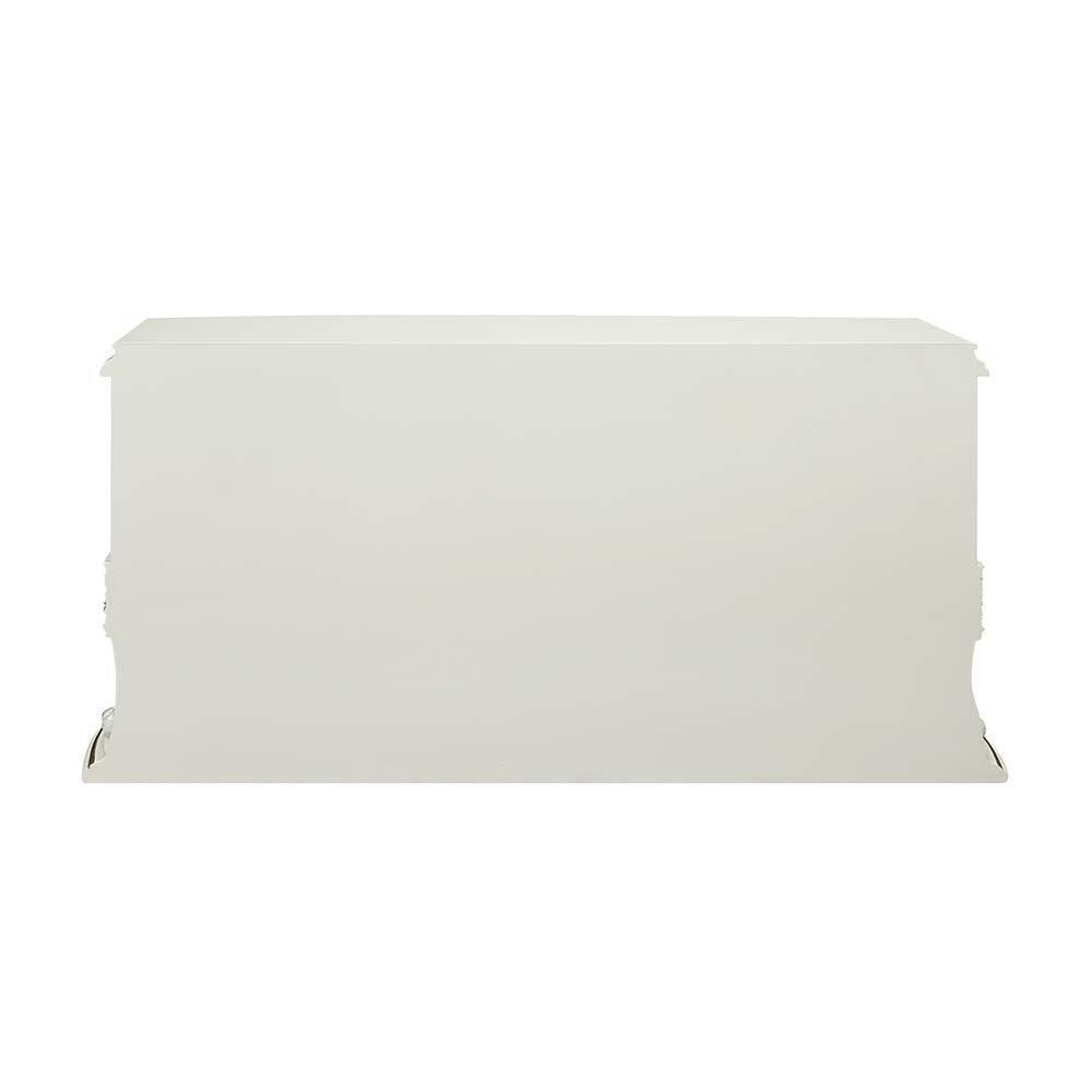 ACME Adara Server, Antique White Finish FredCo