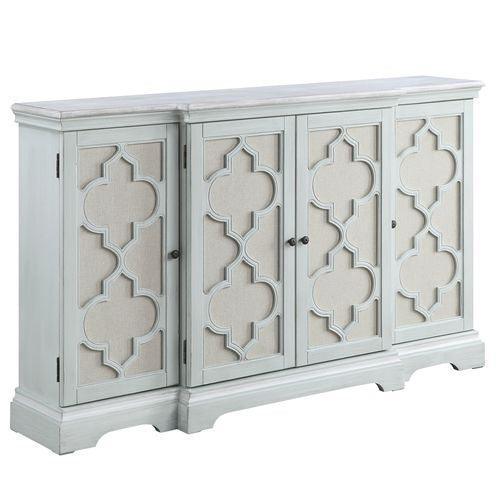 ACME Adelle Console Table, Light Teal Finish FredCo