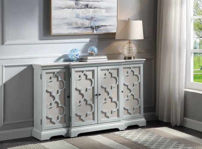 ACME Adelle Console Table, Light Teal Finish FredCo