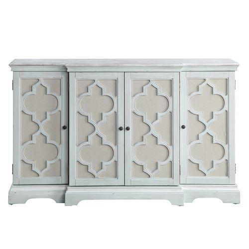 ACME Adelle Console Table, Light Teal Finish FredCo