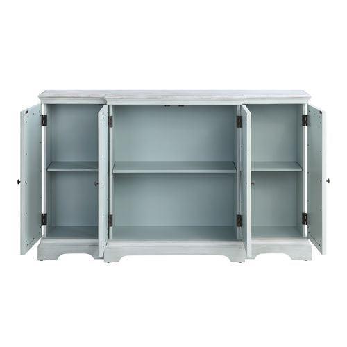ACME Adelle Console Table, Light Teal Finish FredCo
