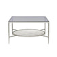 ACME Adelrik Coffee Table, Glass & Chrome Finish FredCo