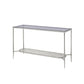 ACME Adelrik Sofa Table, Glass & Chrome Finish FredCo