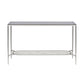 ACME Adelrik Sofa Table, Glass & Chrome Finish FredCo