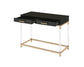 ACME Adiel Console Table, Black & Gold Finish FredCo