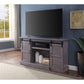 ACME Admon TV Stand w/Fireplace, Gray Oak FredCo