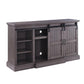 ACME Admon TV Stand w/Fireplace, Gray Oak FredCo