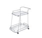 ACME Aegis Serving Cart, Clear Glass & Chrome Finish FredCo