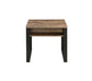 ACME Aflo End Table, Weathered Oak & Black Finish FredCo