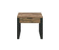 ACME Aflo End Table, Weathered Oak & Black Finish FredCo
