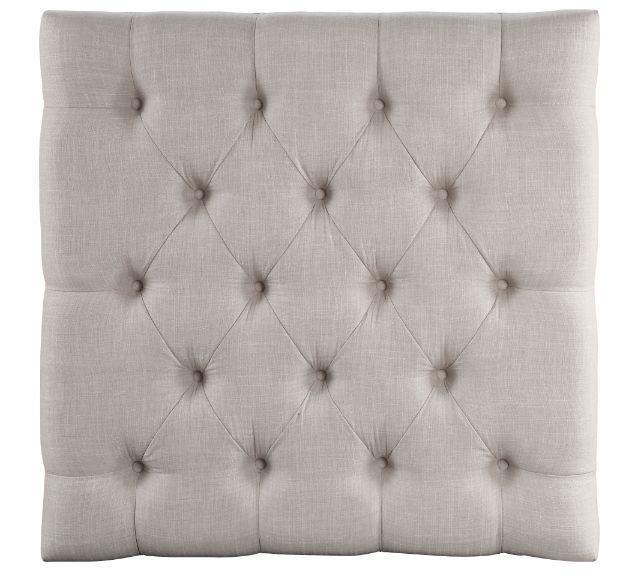ACME Aizen Cocktail Ottoman, Beige Fabric & Espresso Finish FredCo