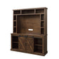 ACME Aksel Entertainment Center w/Fireplace, Walnut FredCo