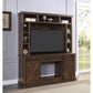 ACME Aksel Entertainment Center w/Fireplace, Walnut FredCo