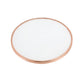 ACME Alivia Coffee Table, Rose Gold & Frosted Glass FredCo