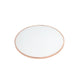 ACME Alivia End Table, Rose Gold & Frosted Glass FredCo