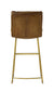 ACME Alsey Bar Chair (1Pc), Saddle Brown Top Grain Leather FredCo
