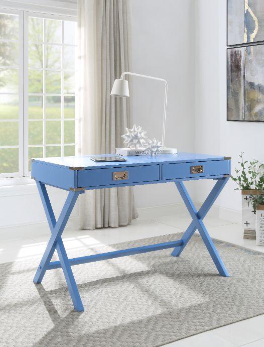 ACME Amenia Writing Desk, Blue Finish FredCo