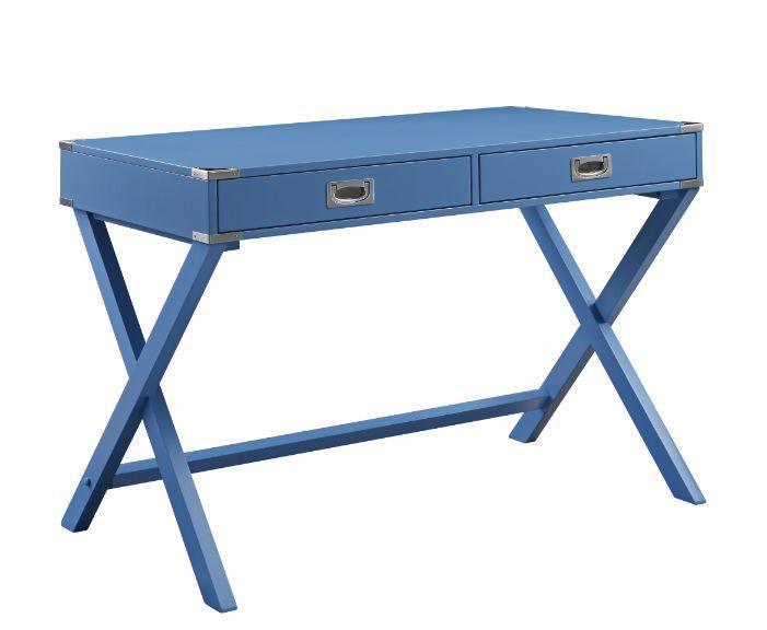 ACME Amenia Writing Desk, Blue Finish FredCo