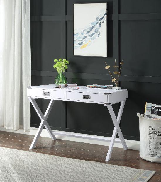 ACME Amenia Writing Desk, White Finish FredCo