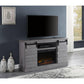 ACME Amrita TV Stand w/Fireplace, Gray Oak FredCo