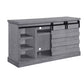 ACME Amrita TV Stand w/Fireplace, Gray Oak FredCo