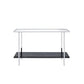 ACME Angwin Console Table, Mirrored, Faux Marble & Chrome FredCo