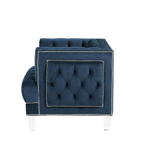 ACME Ansario Chair, Blue Velvet FredCo
