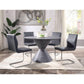 ACME Ansonia Dining Table, Faux Concrete FredCo