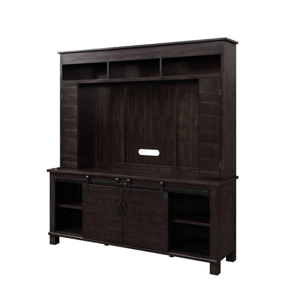 ACME Apison Entertainment Center w/Fireplace, Espresso FredCo