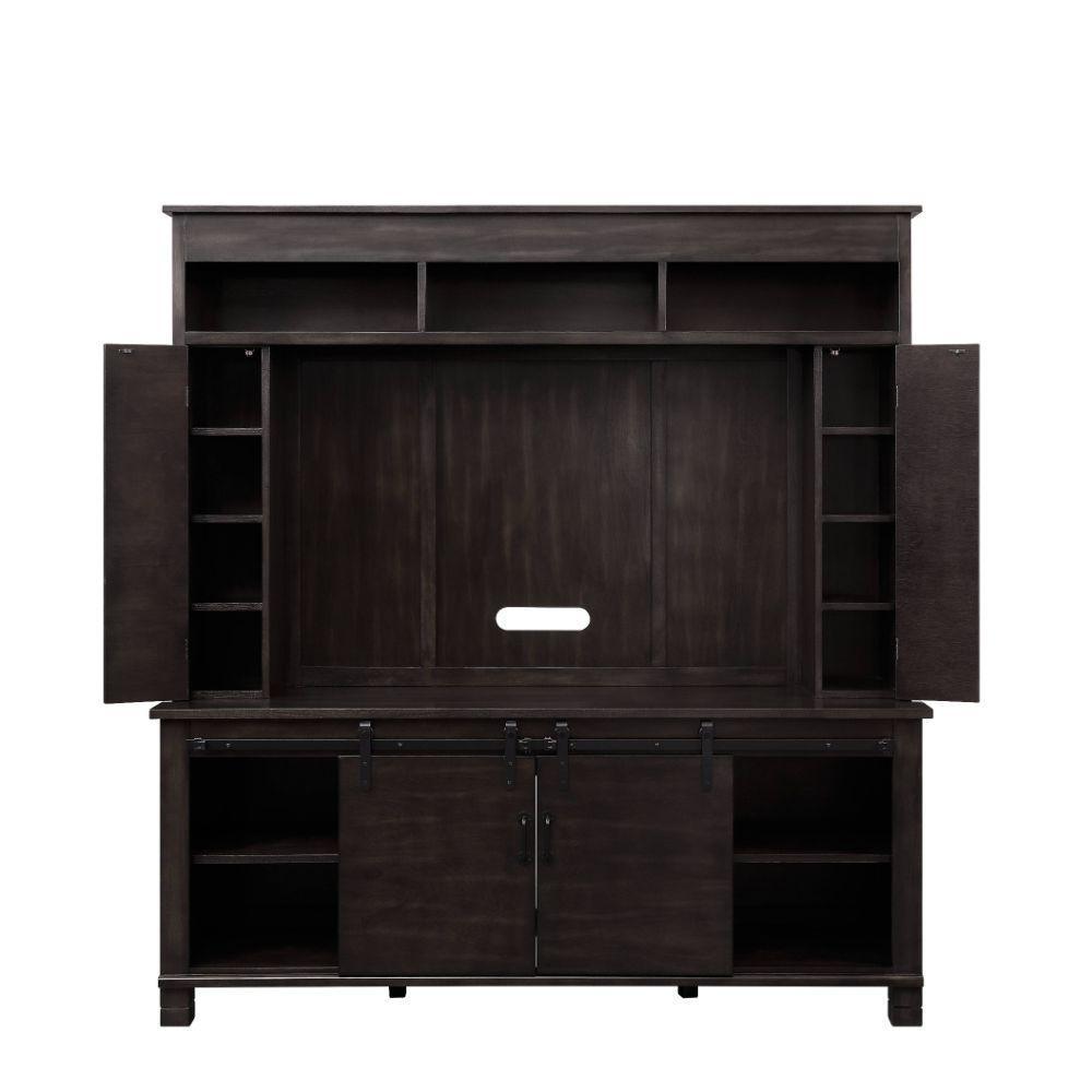 ACME Apison Entertainment Center w/Fireplace, Espresso FredCo