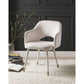 ACME Applewood Accent Chair, Cream Velvet & Gold FredCo