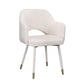 ACME Applewood Accent Chair, Cream Velvet & Gold FredCo