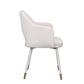 ACME Applewood Accent Chair, Cream Velvet & Gold FredCo