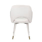 ACME Applewood Accent Chair, Cream Velvet & Gold FredCo