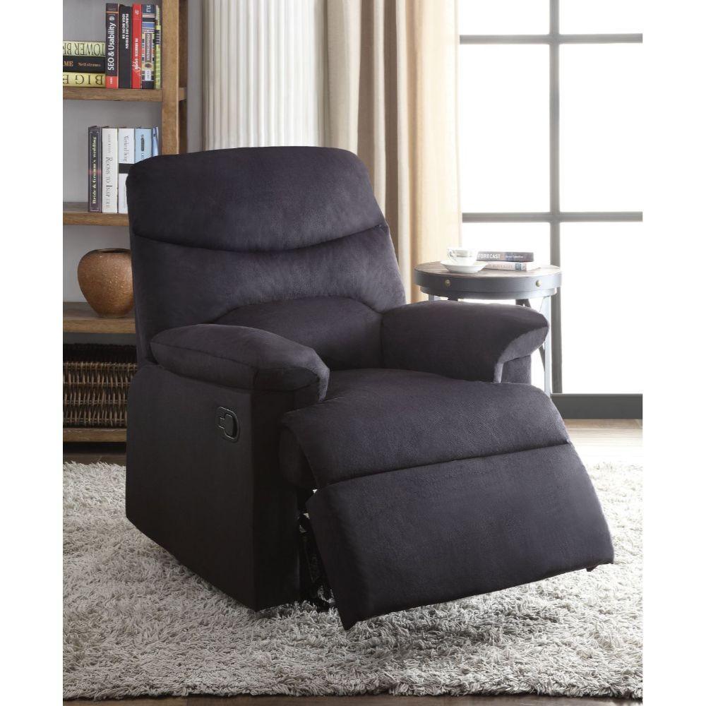 ACME Arcadia Recliner, Black Fabric FredCo