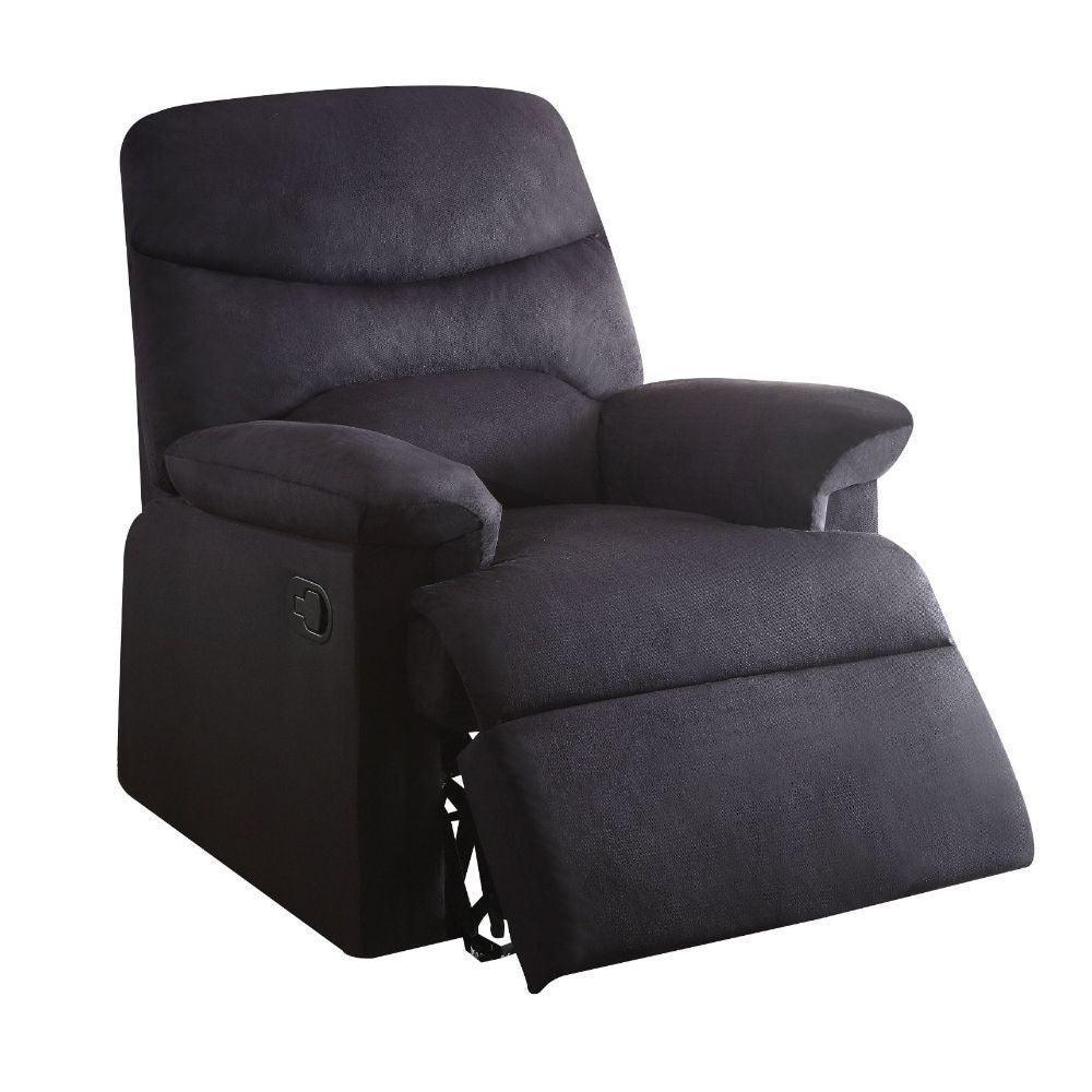 ACME Arcadia Recliner, Black Fabric FredCo