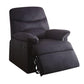 ACME Arcadia Recliner, Black Fabric FredCo