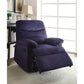 ACME Arcadia Recliner, Blue Fabric FredCo