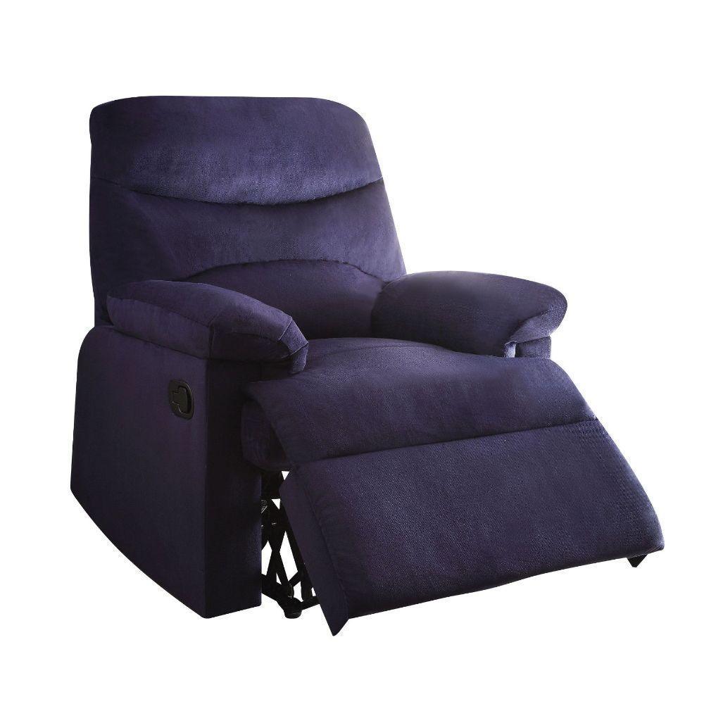 ACME Arcadia Recliner, Blue Fabric FredCo